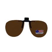 Face polarisée relevable arrondie Marron