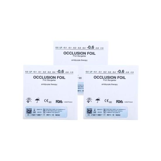 Lot de 3 Feuilles d'occlusion 0.60