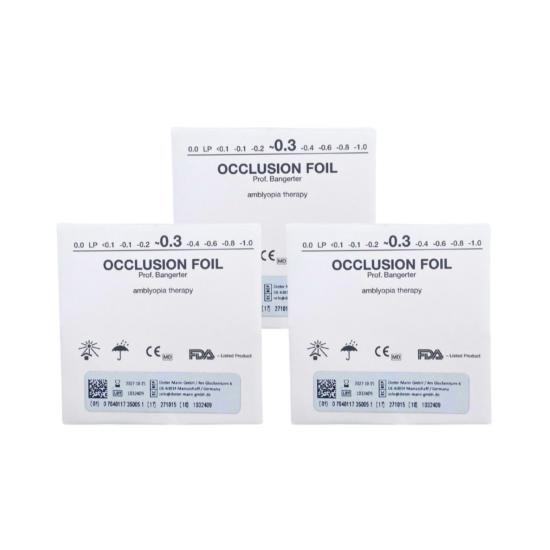 Lot de 3 Feuilles d'occlusion 0.30