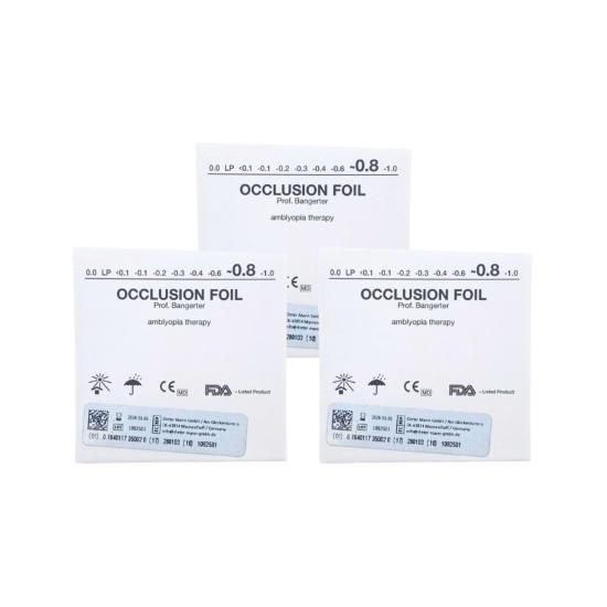 Lot de 3 Feuilles d'occlusion 0.80