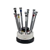 Assortiment de tournevis sur socle tournant